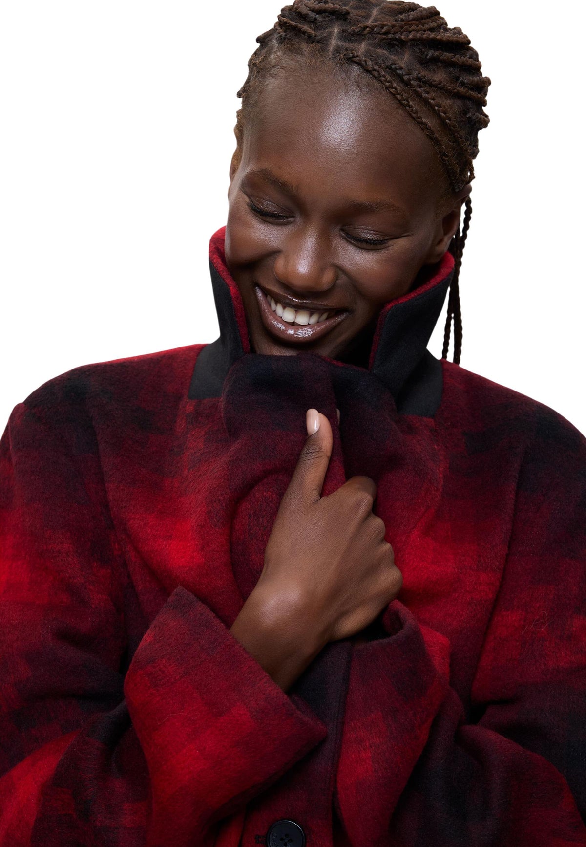 Manteau Desigual couleur rouge — vue 3