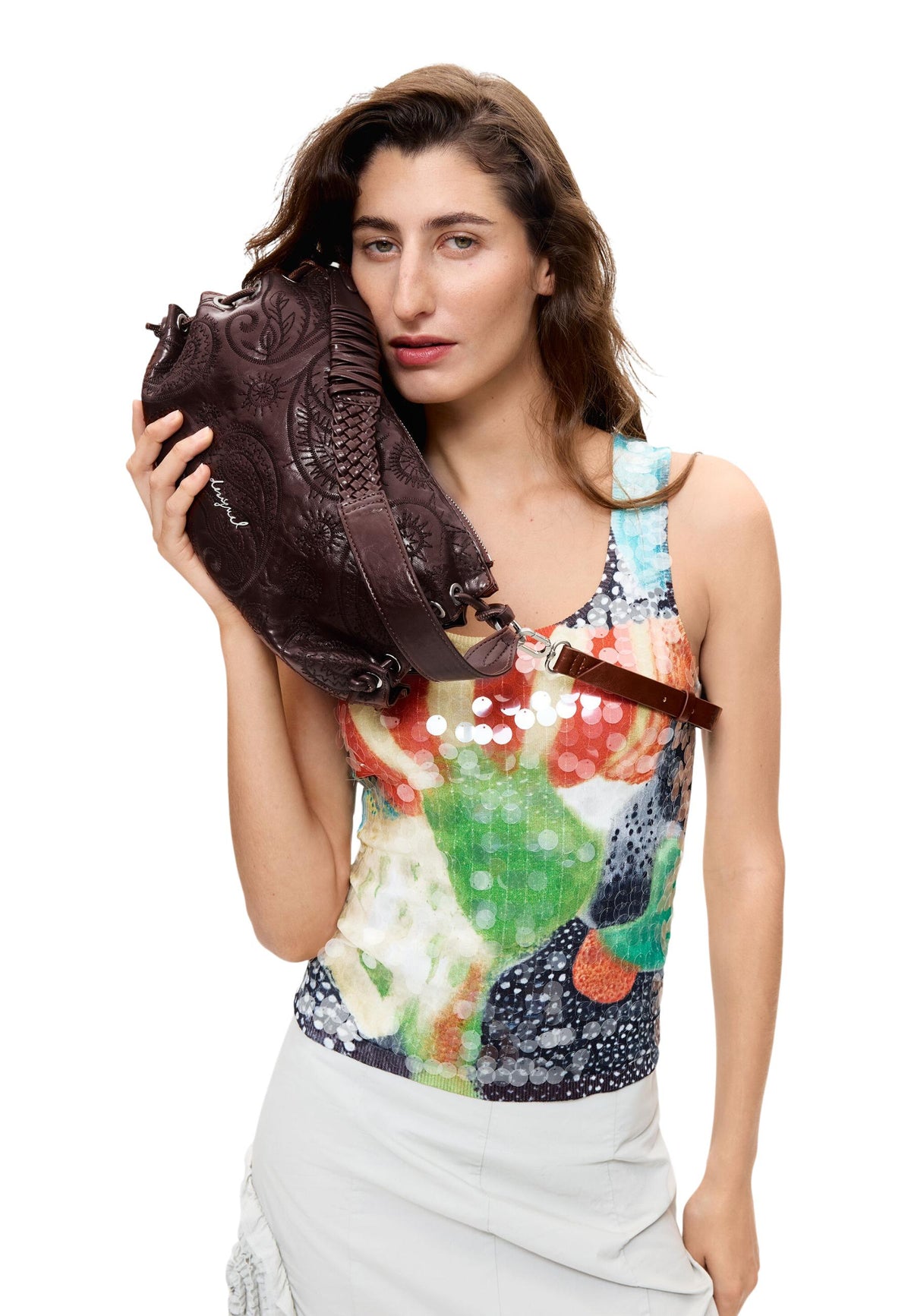Sac Desigual couleur bordeaux — vue 2
