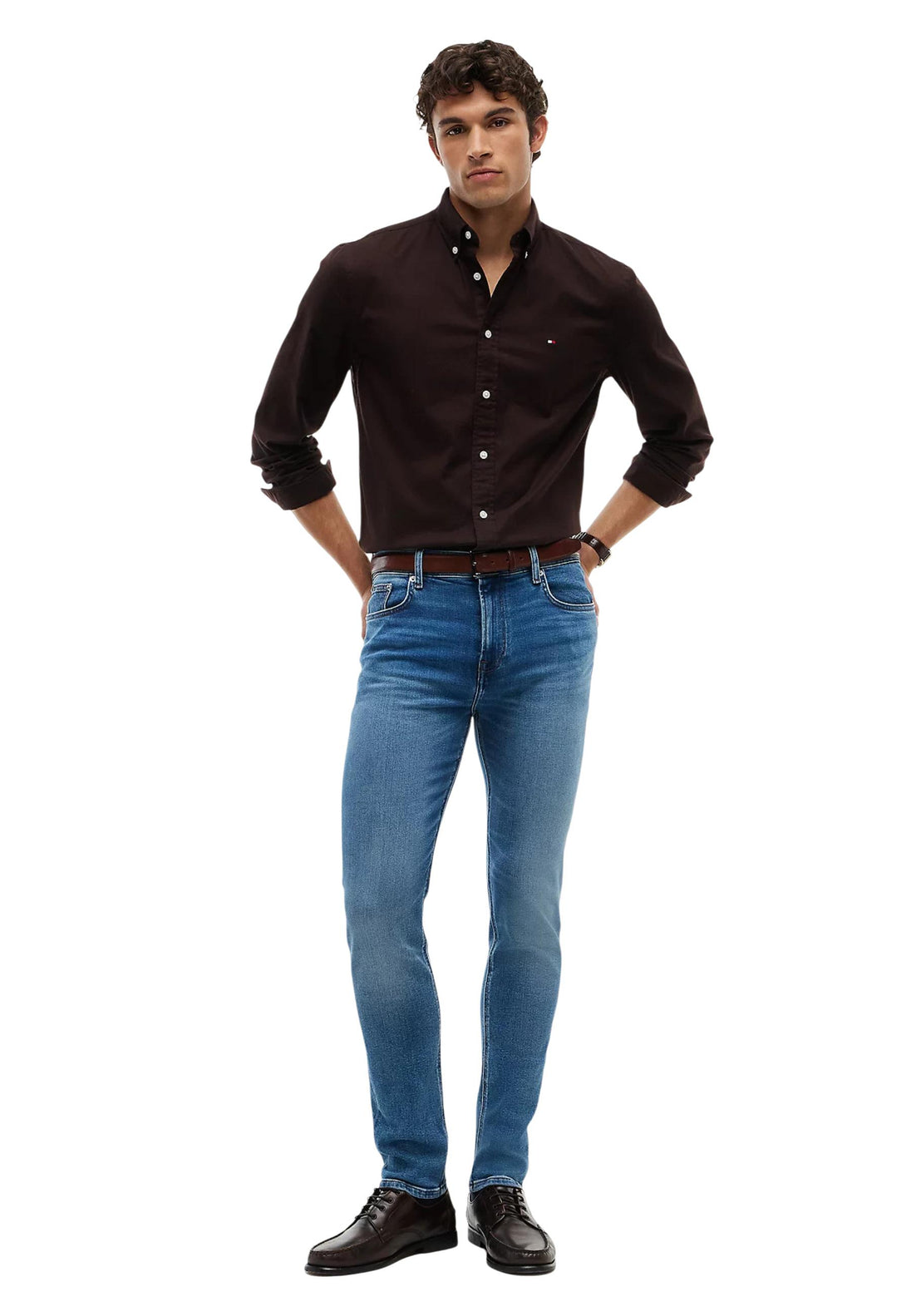 Jean Tommy Hilfiger couleur bleu — vue 2
