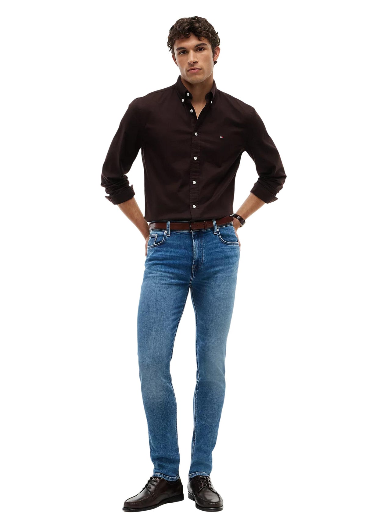 Jean Tommy Hilfiger couleur bleu — vue 2