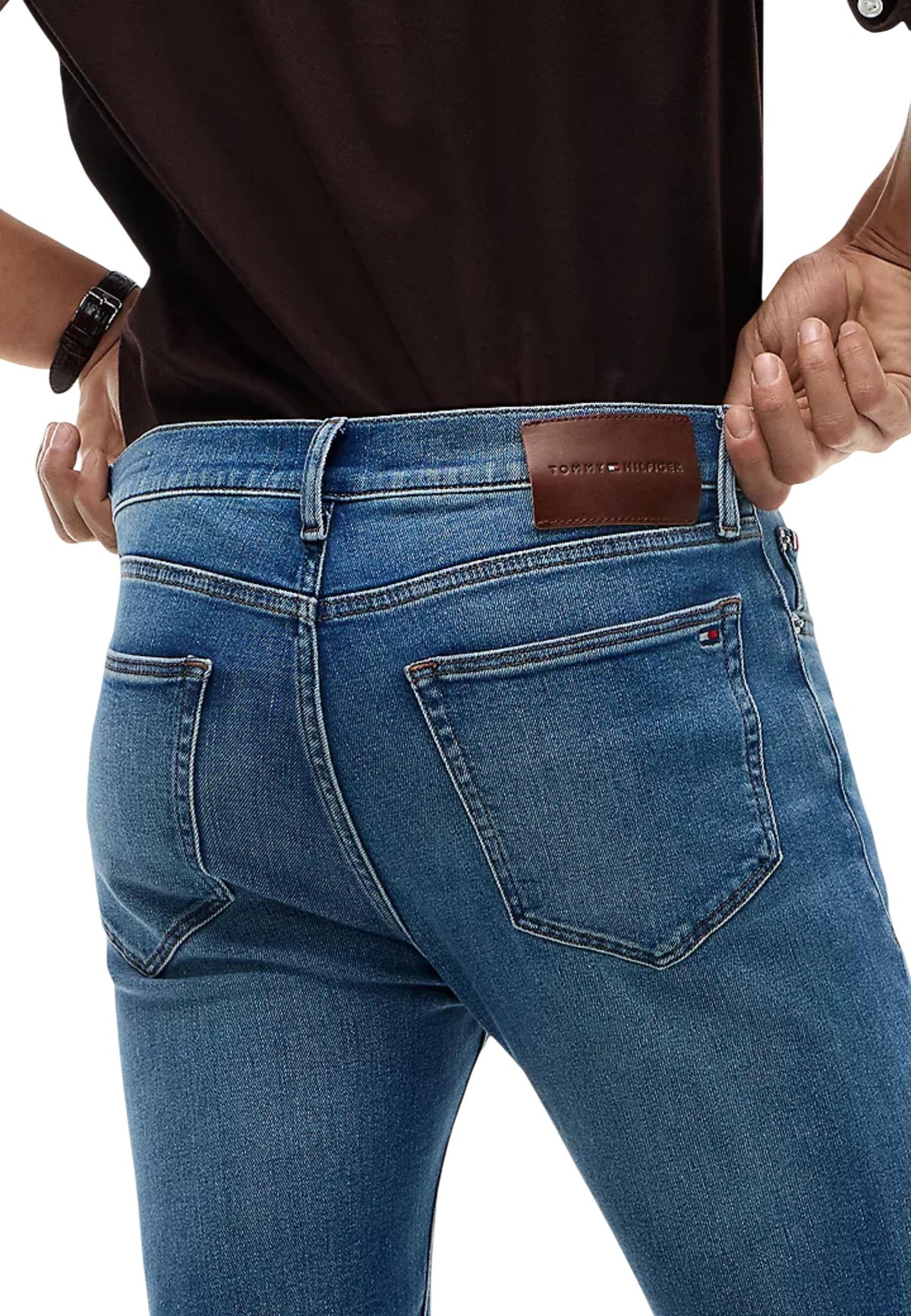 Jean Tommy Hilfiger couleur bleu — vue 4