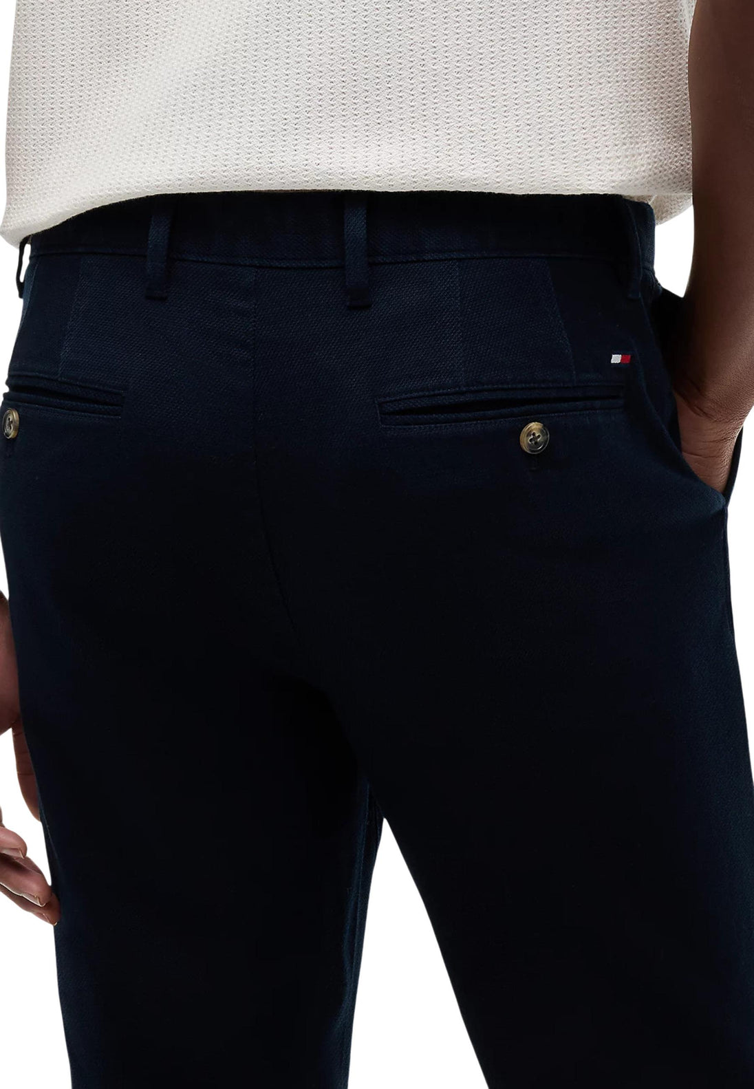 Pantalon Tommy Hilfiger couleur bleu — vue 3