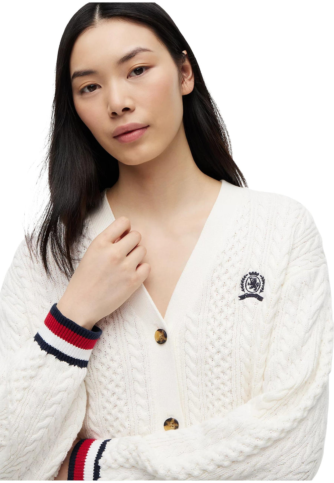 Pull Tommy Hilfiger Jeans couleur blanc — vue 3