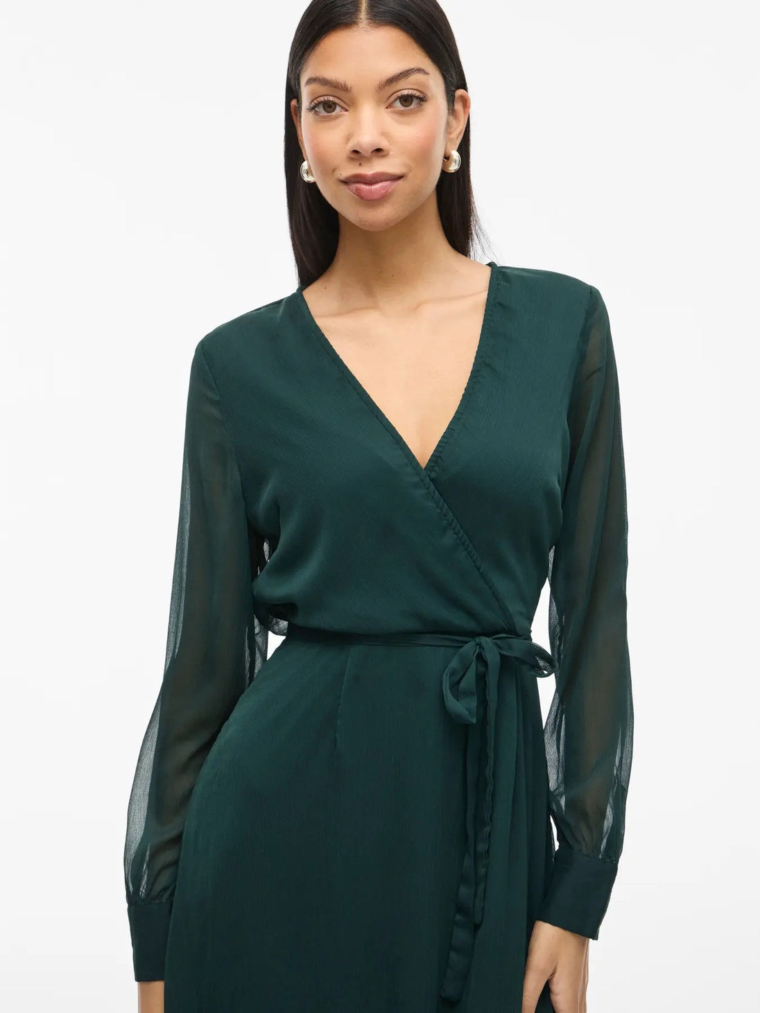 Robe Vila Clothes couleur vert — vue 5