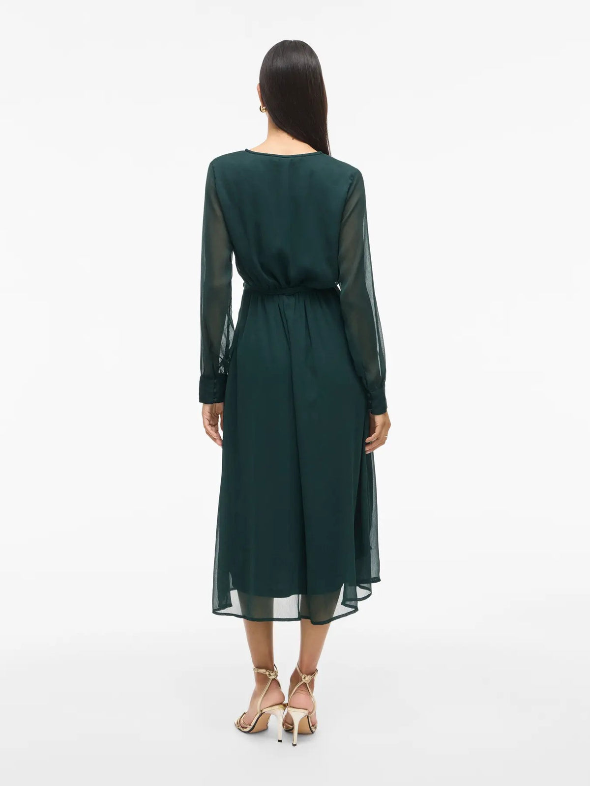 Robe Vila Clothes couleur vert — vue 2