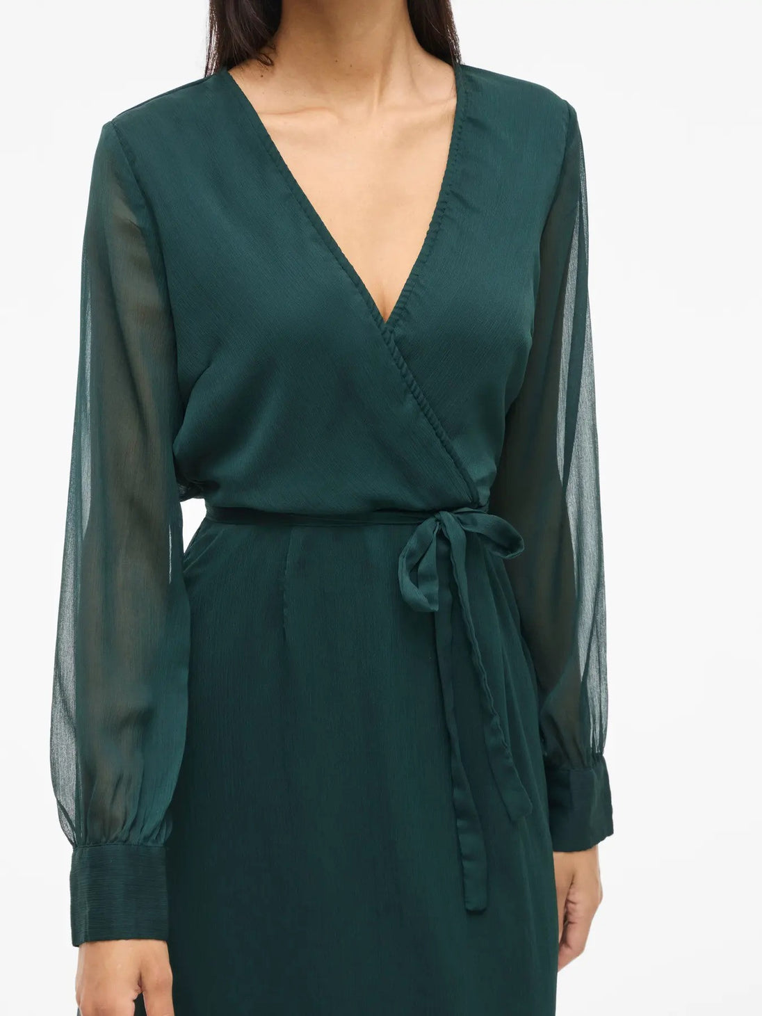 Robe Vila Clothes couleur vert — vue 4