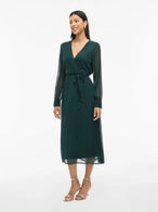 Robe Vila Clothes couleur vert — vue 3