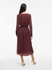 Robe Vila Clothes couleur bordeaux — vue 2