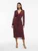 Robe Vila Clothes couleur bordeaux