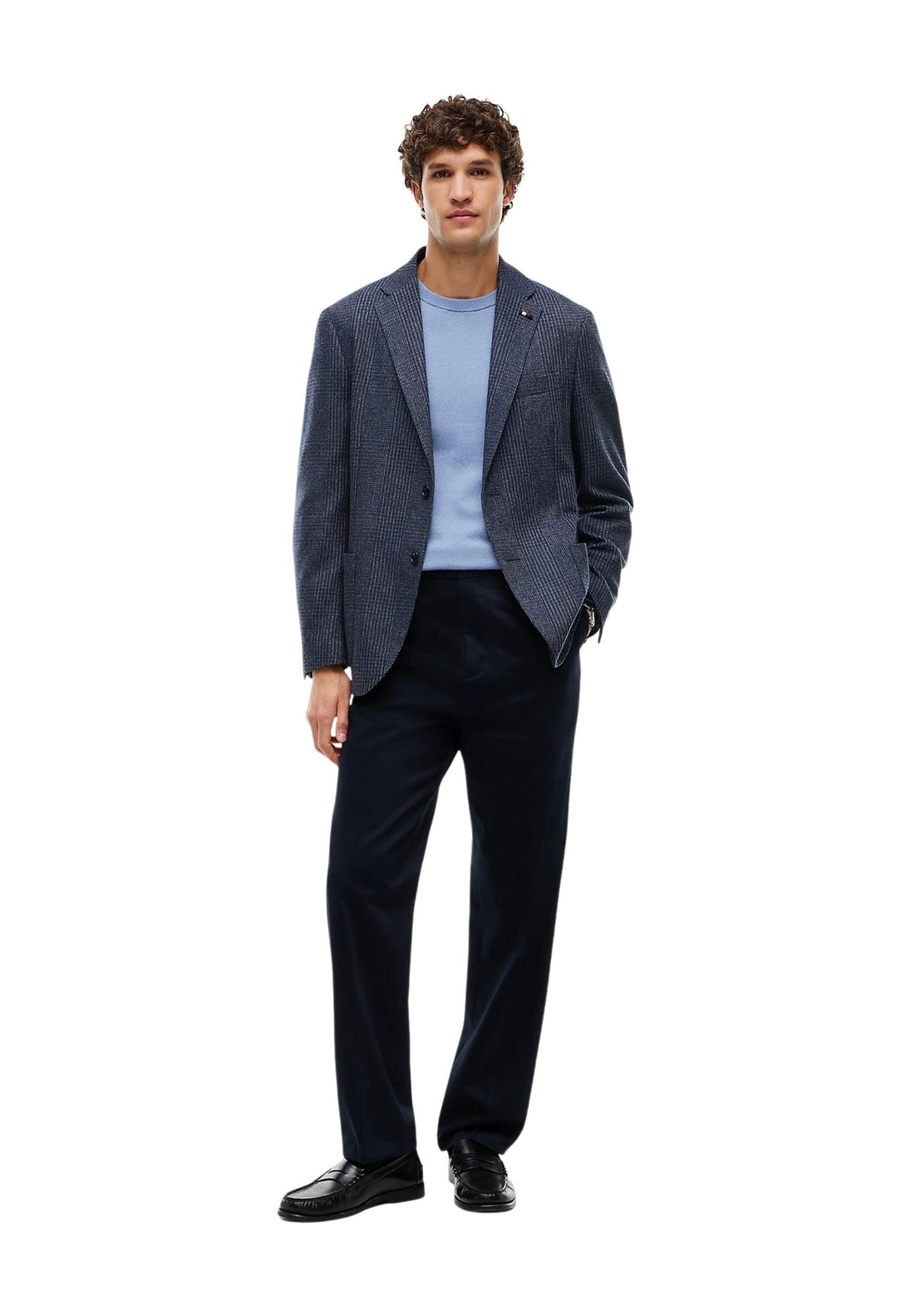 Pull Tommy Hilfiger couleur bleu — vue 2