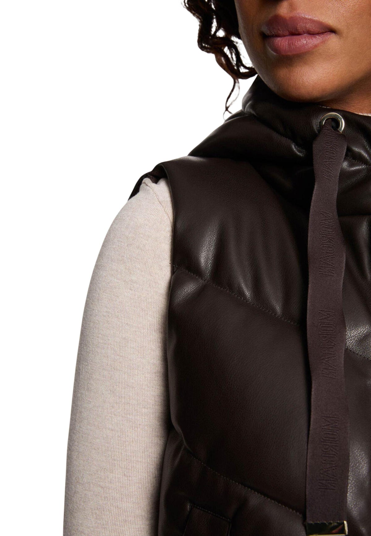 Gilet Morgan De Toi couleur marron — vue 5