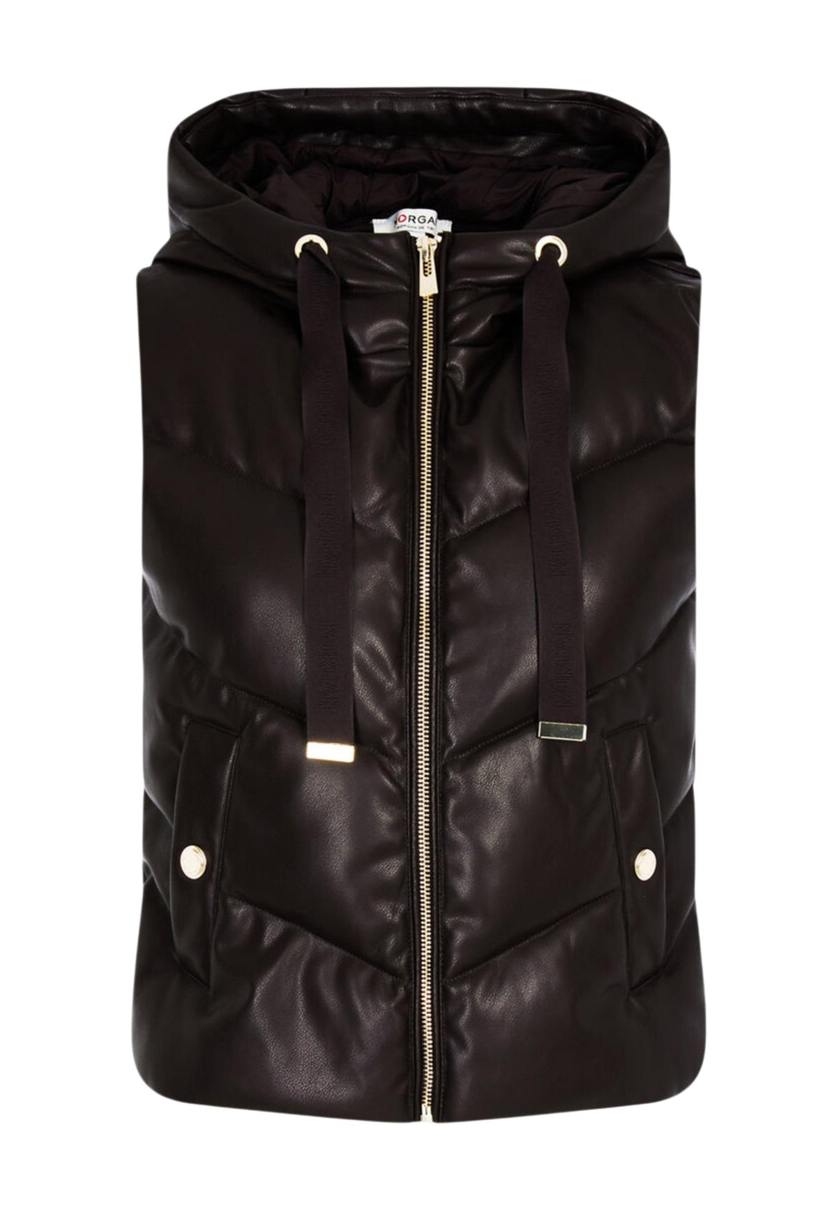 Gilet Morgan De Toi couleur marron — vue 4