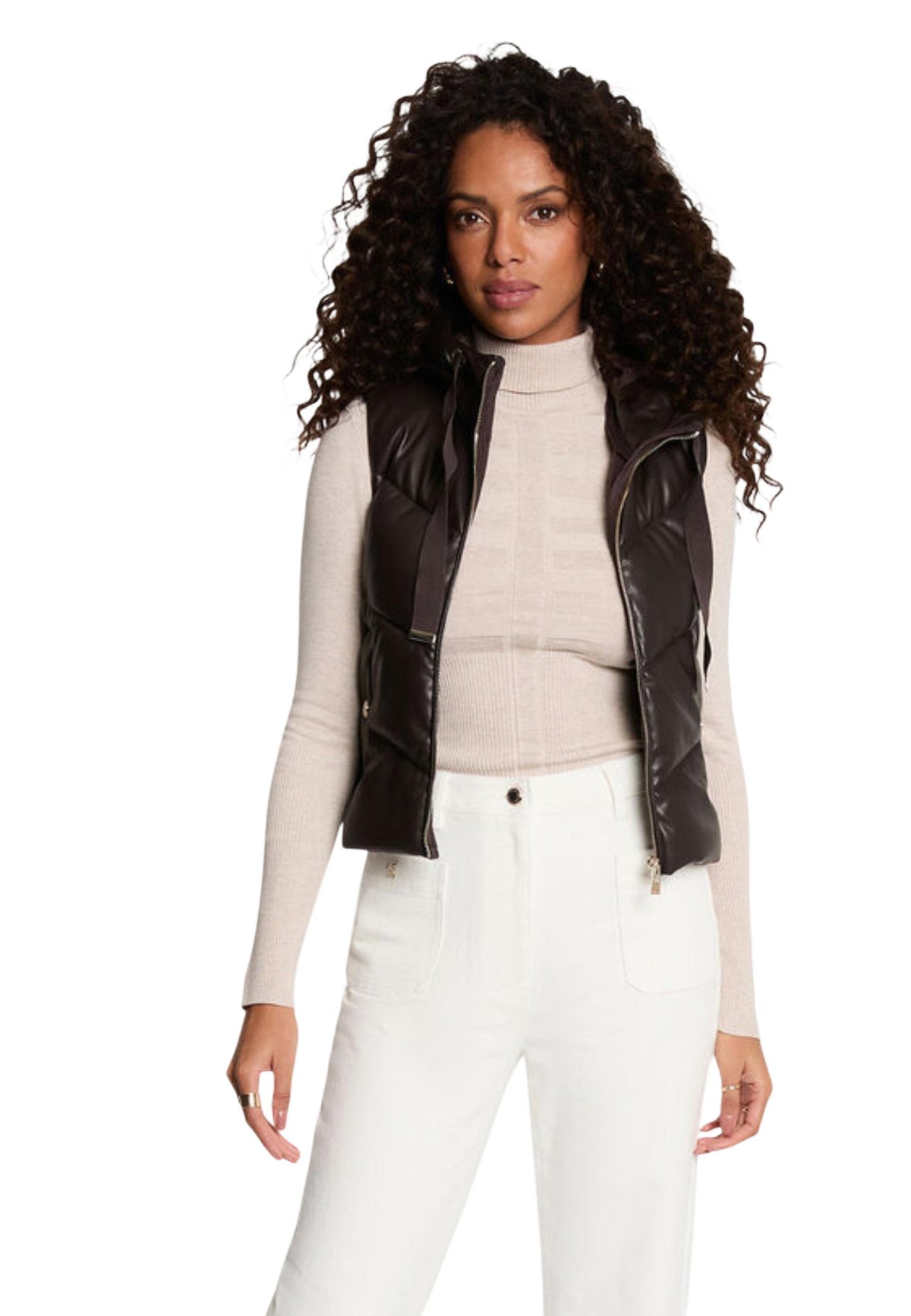 Gilet Morgan De Toi couleur marron