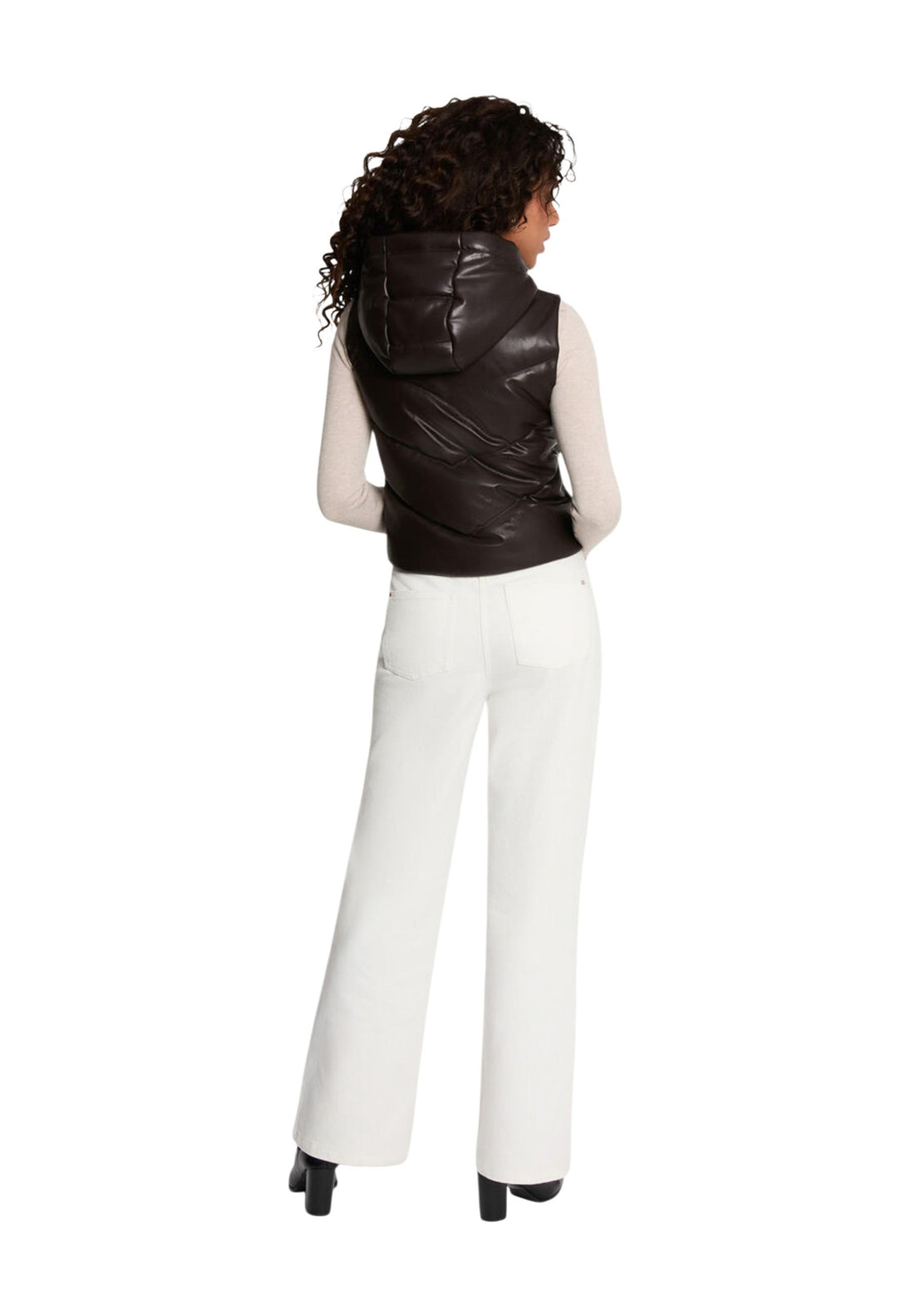 Gilet Morgan De Toi couleur marron — vue 3