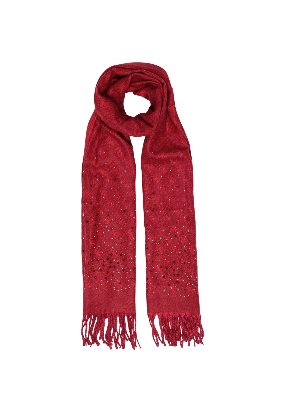 Écharpe Guess couleur bordeaux