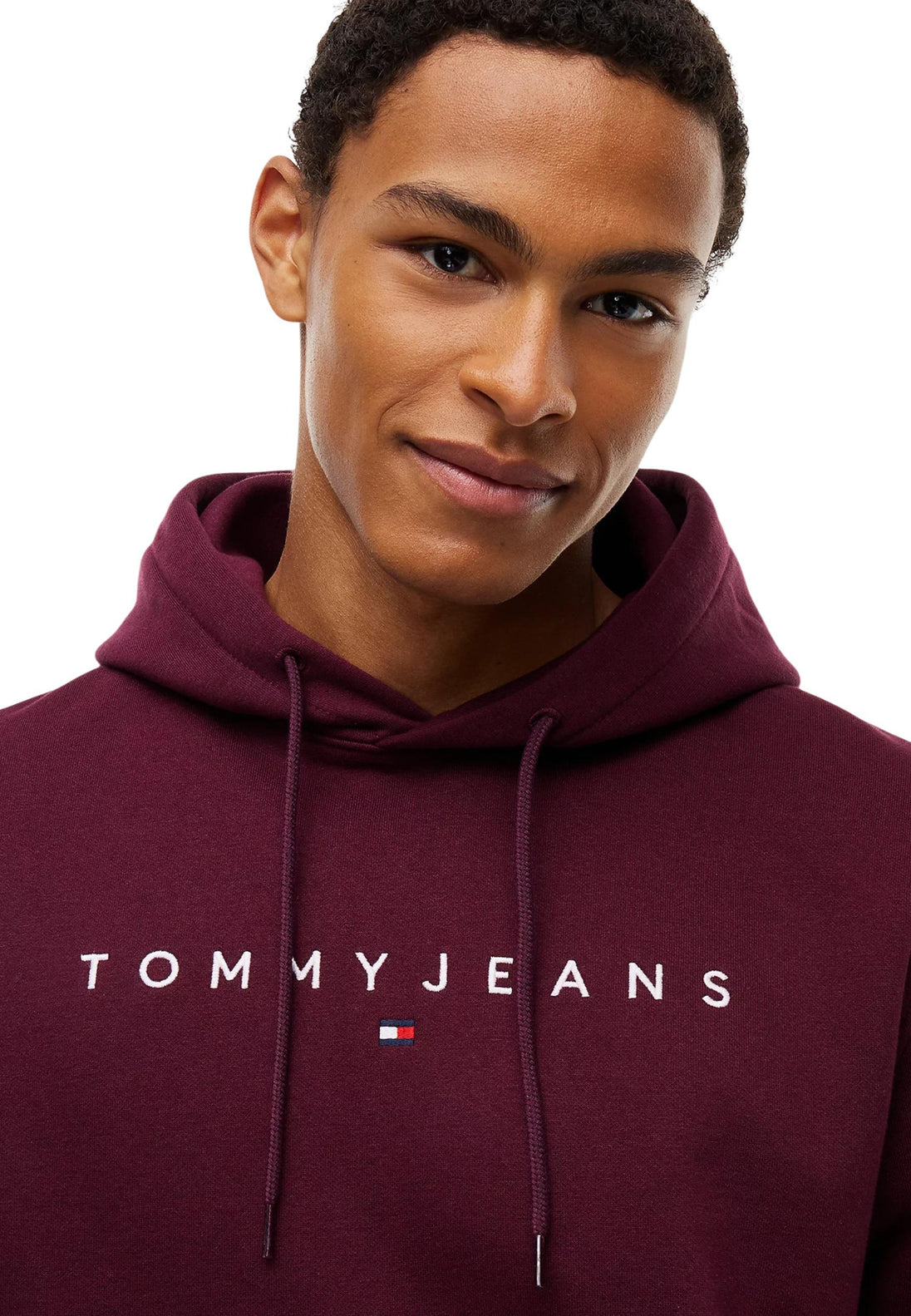 Sweat Tommy Hilfiger Jeans couleur violet — vue 3