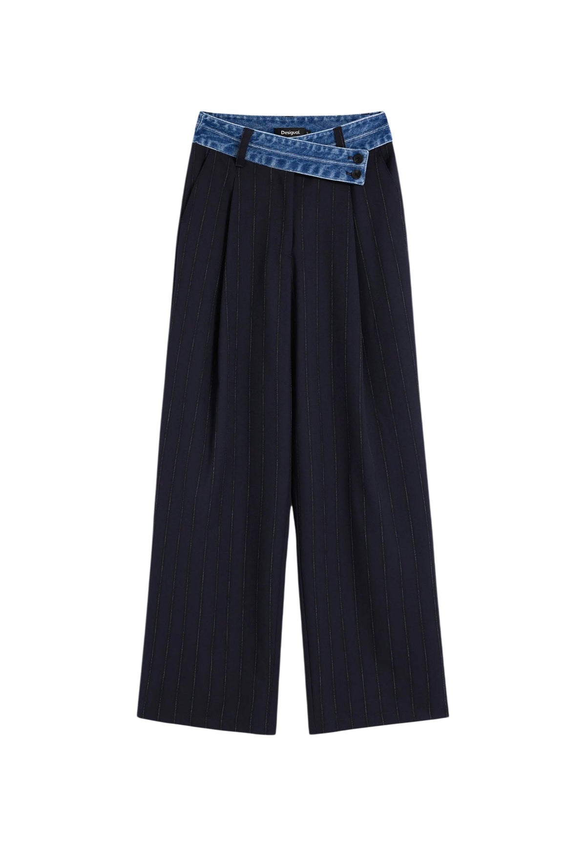Pantalon Desigual couleur bleu — vue 3