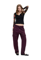 Pantalon Desigual couleur bordeaux — vue 2