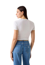 T-shirt Guess couleur blanc — vue 3