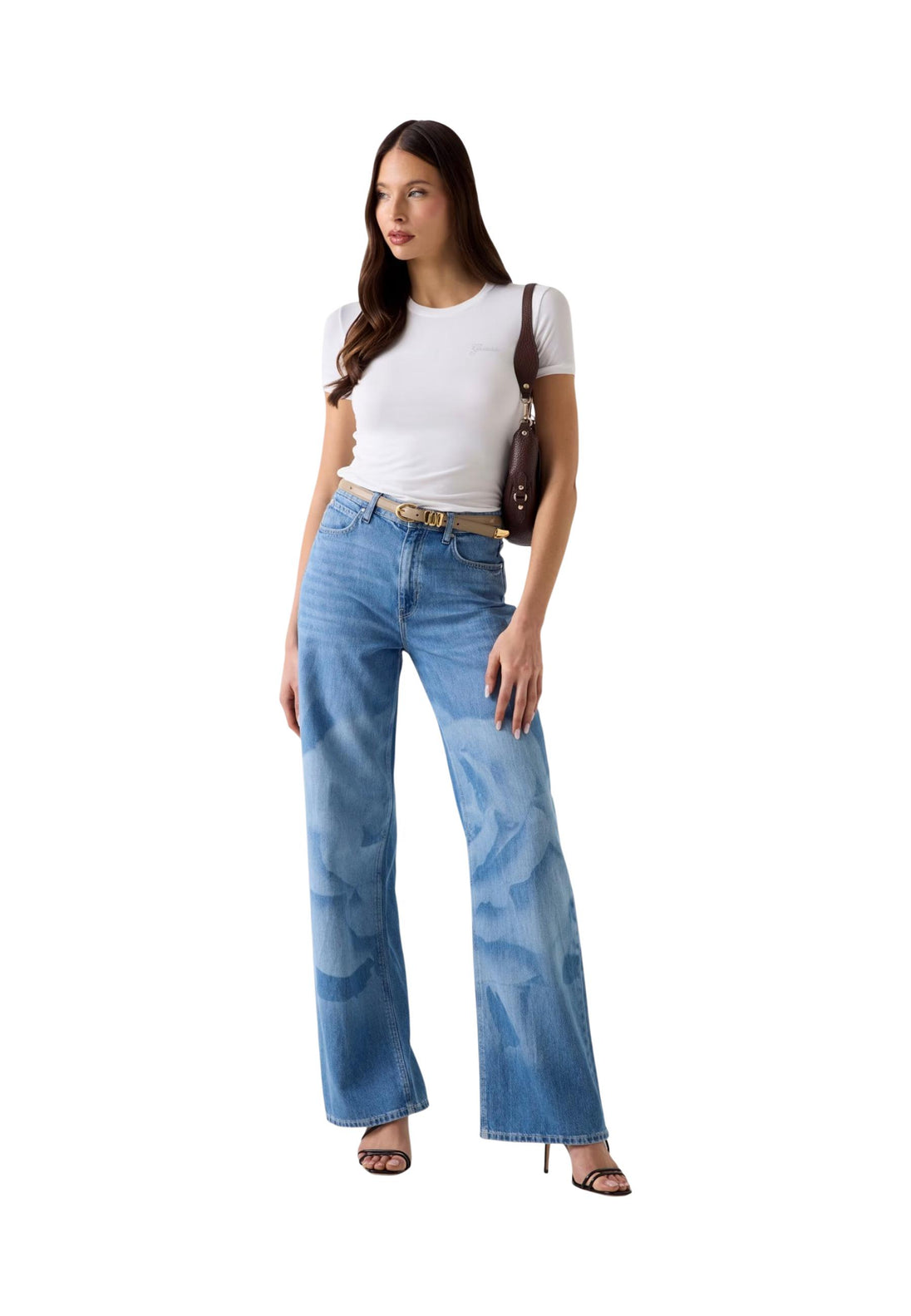 T-shirt Guess couleur blanc — vue 2