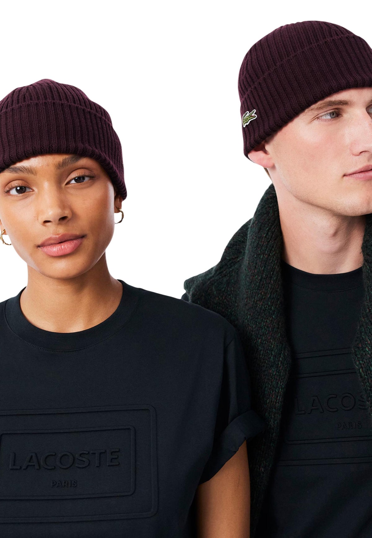 Chapeau Lacoste couleur bordeaux — vue 3