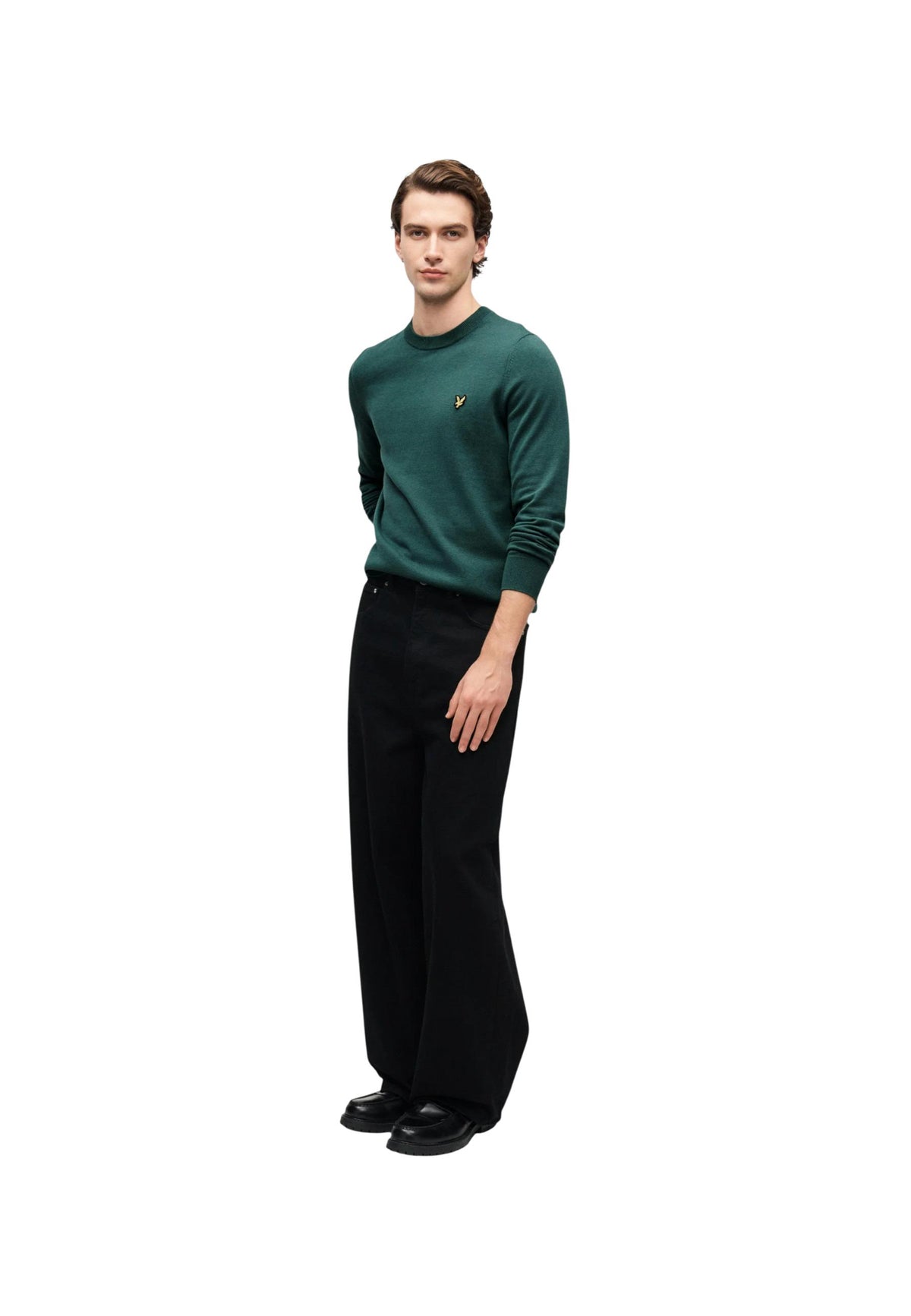 Pull Lyle & Scott couleur vert — vue 4