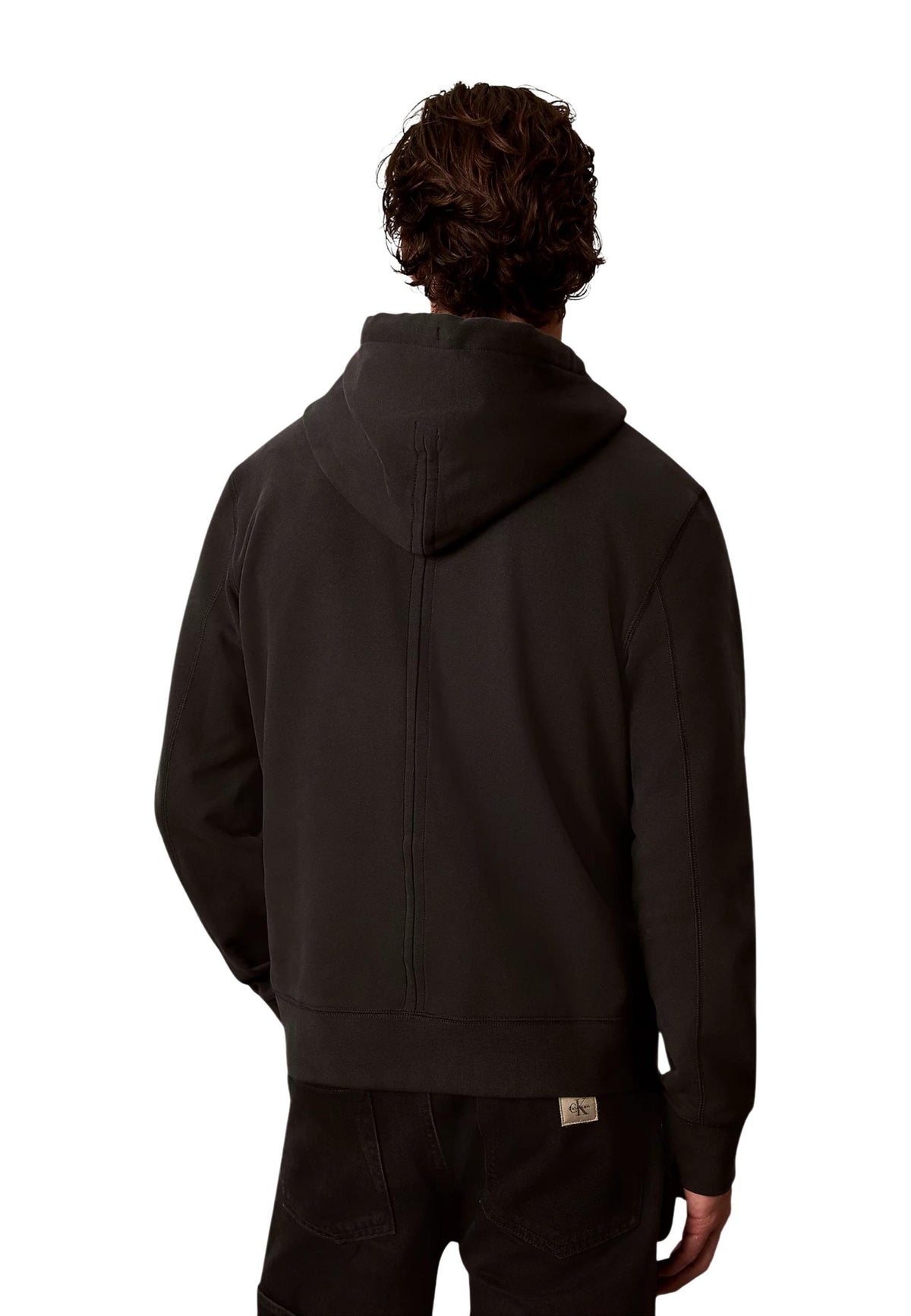 Sweat Calvin Klein Jeans couleur gris — vue 5