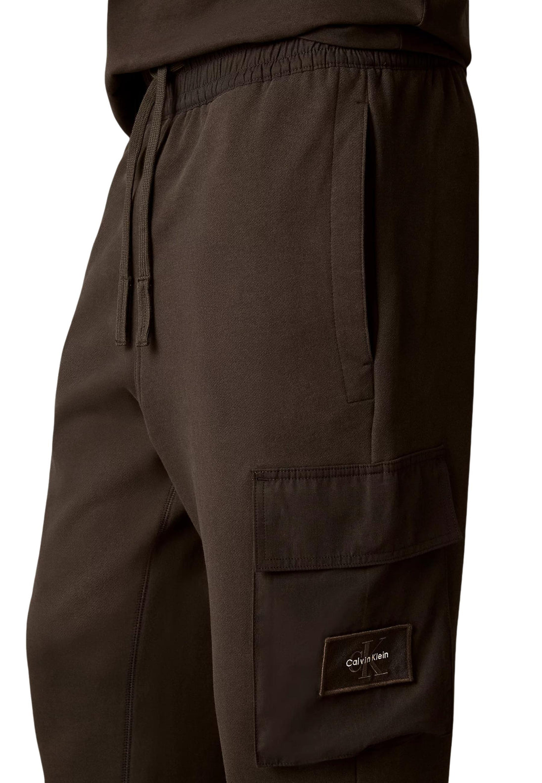 Pantalon Calvin Klein Jeans couleur gris — vue 3
