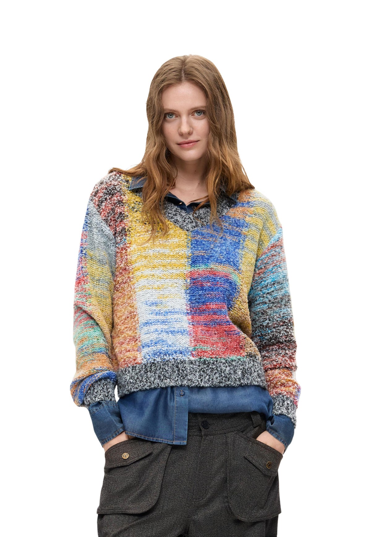 Pull Desigual couleur rouge
