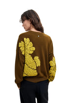 Pull Desigual couleur vert — vue 3