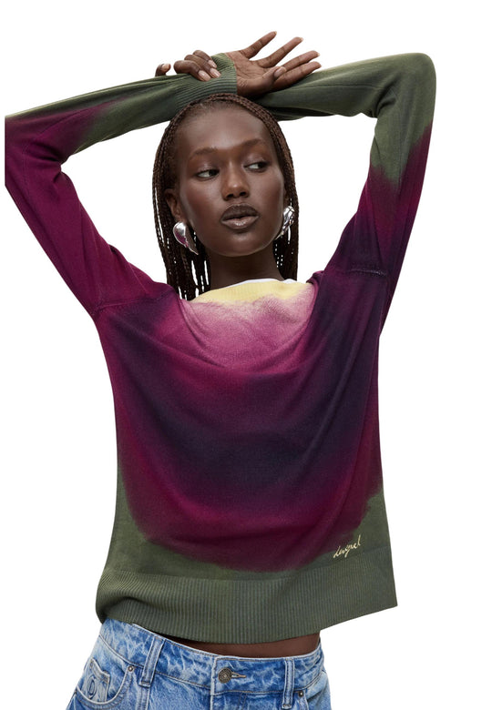 Pull Desigual couleur violet
