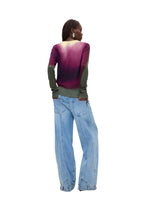Pull Desigual couleur violet — vue 4