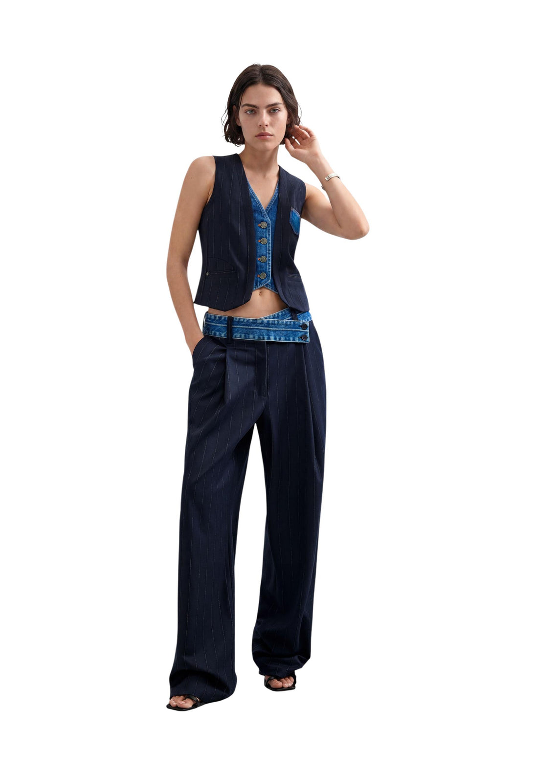 Pantalon Desigual couleur noir — vue 4