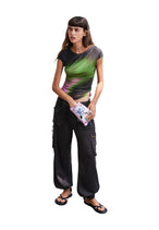 T-shirt Desigual couleur noir — vue 2