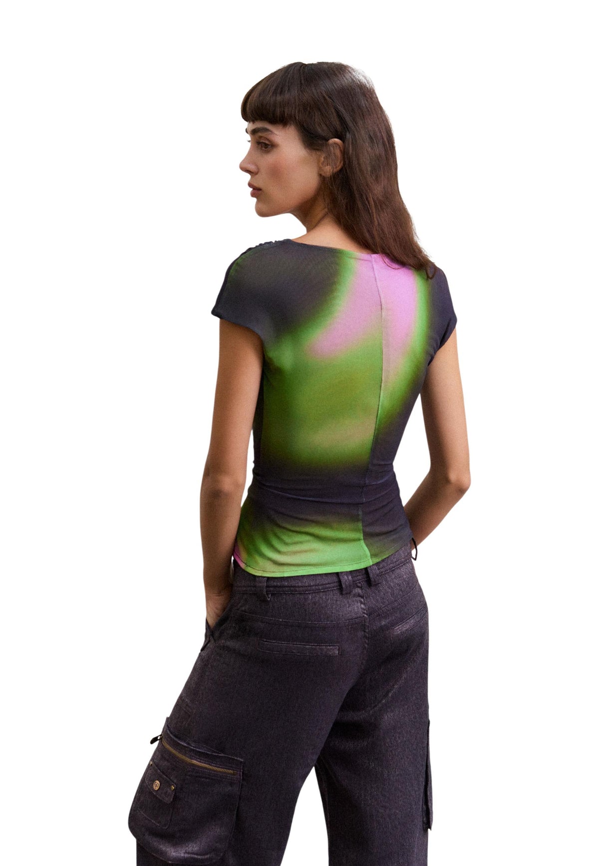 T-shirt Desigual couleur noir — vue 4