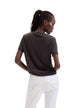 T-shirt Desigual couleur noir — vue 4