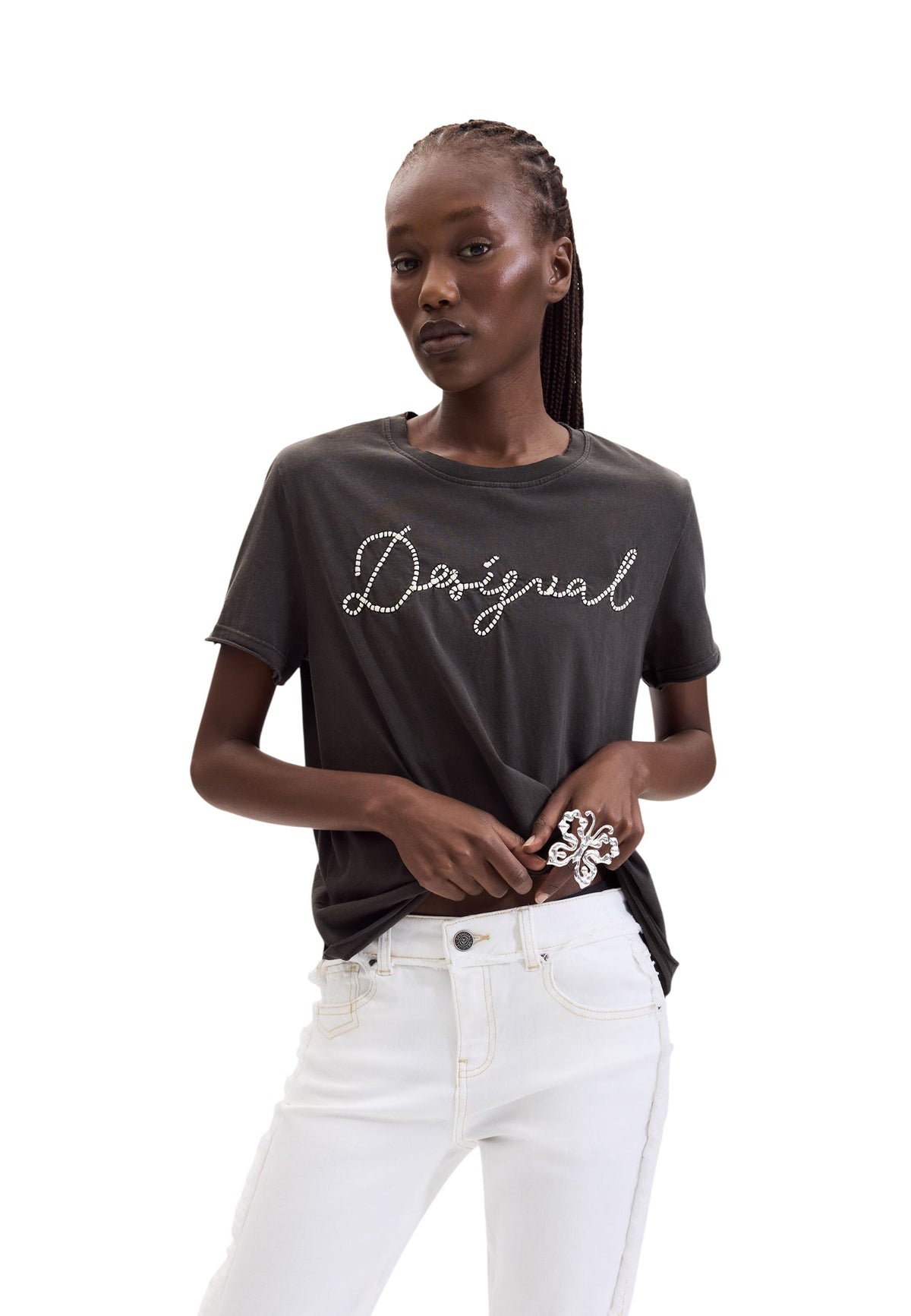 T-shirt Desigual couleur noir