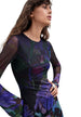 Robe Desigual couleur violet — vue 3