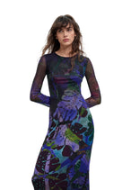 Robe Desigual couleur violet — vue 2