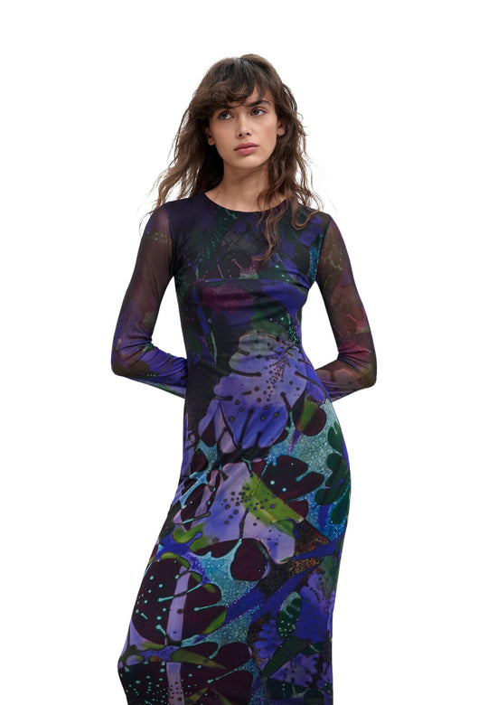 Robe Desigual couleur violet — vue 2