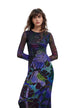 Robe Desigual couleur violet — vue 2