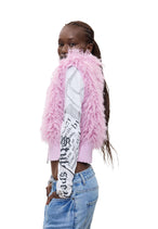 Gilet Desigual couleur rose — vue 3