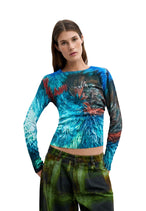 Pull Desigual couleur bleu
