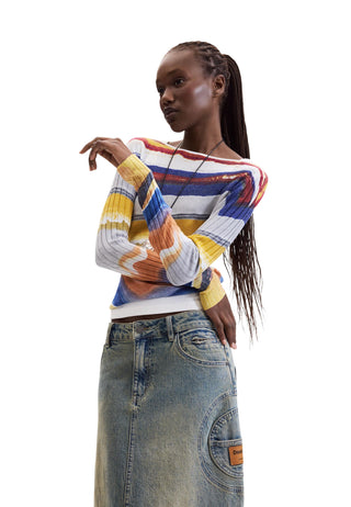 Pull Desigual couleur bleu