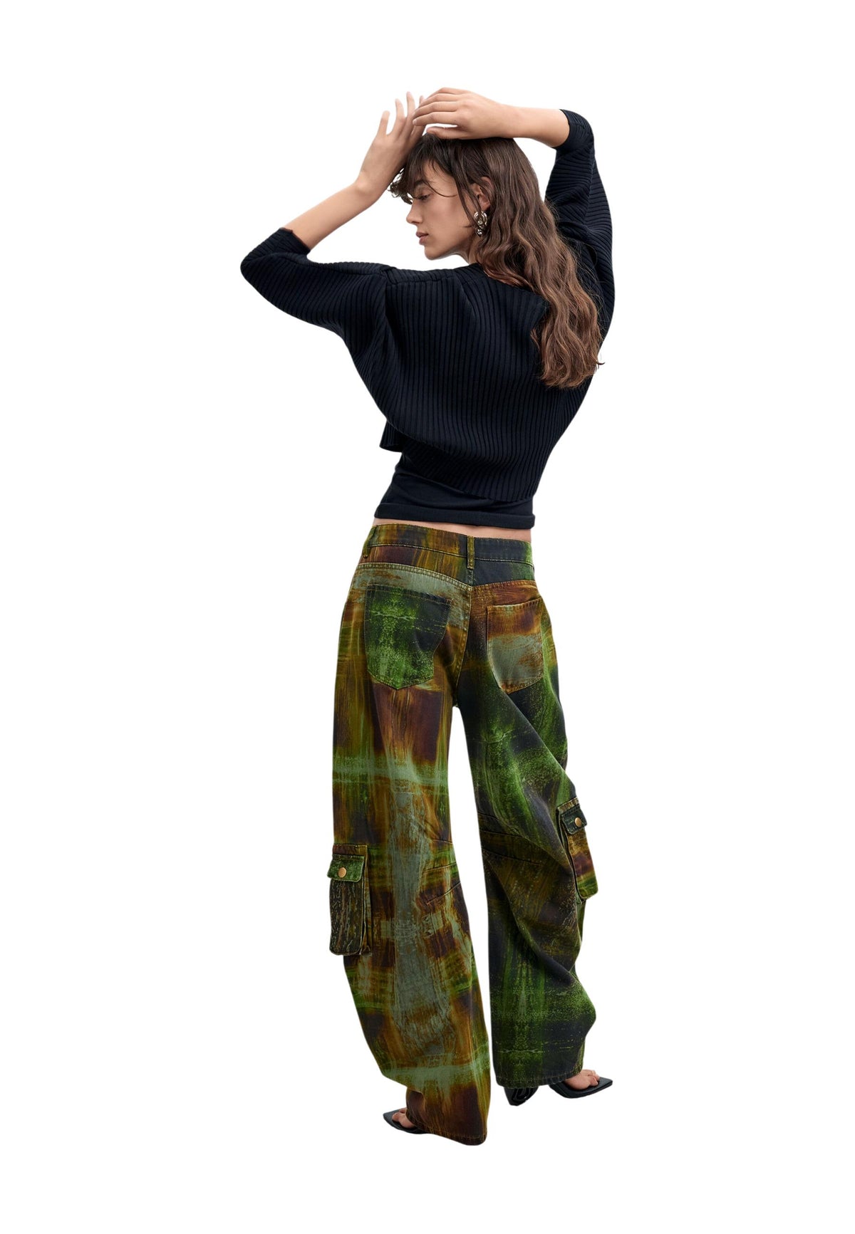 Pantalon Desigual couleur vert — vue 3