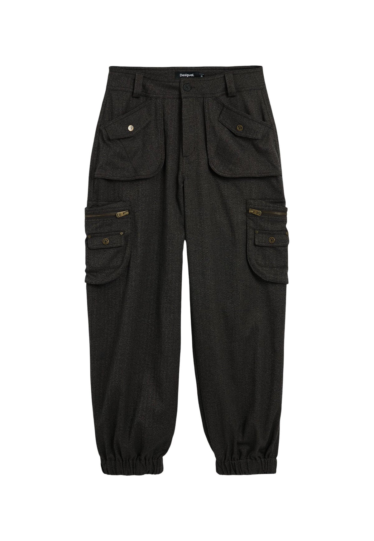 Pantalon Desigual couleur marron — vue 4