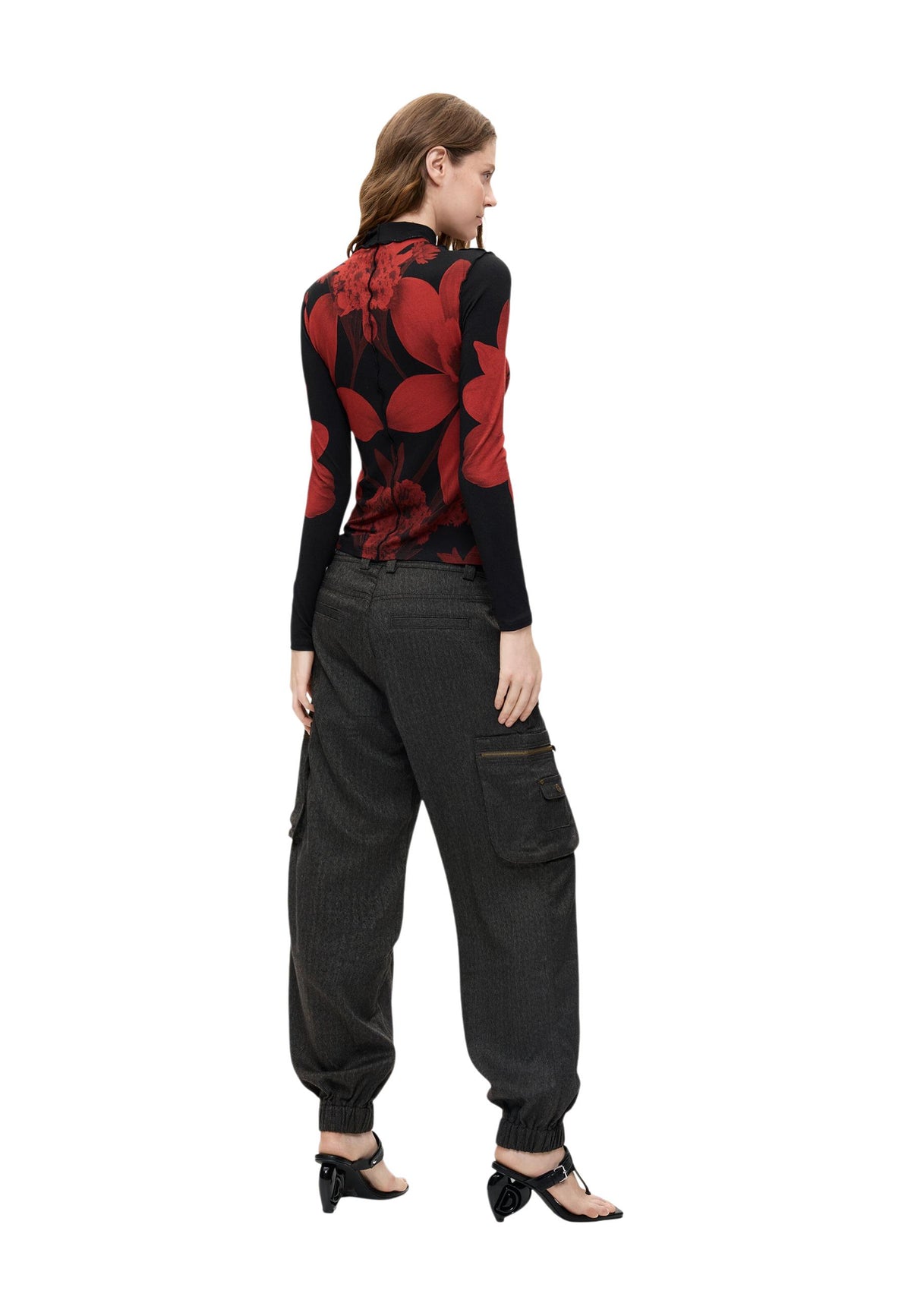 Pantalon Desigual couleur marron — vue 3