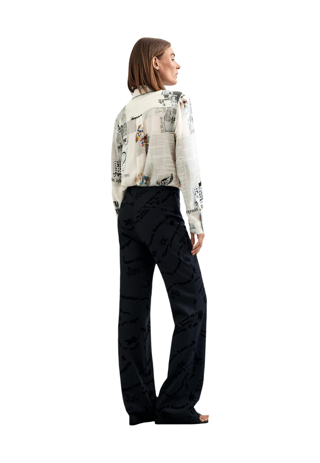 Pantalon Desigual couleur noir — vue 4