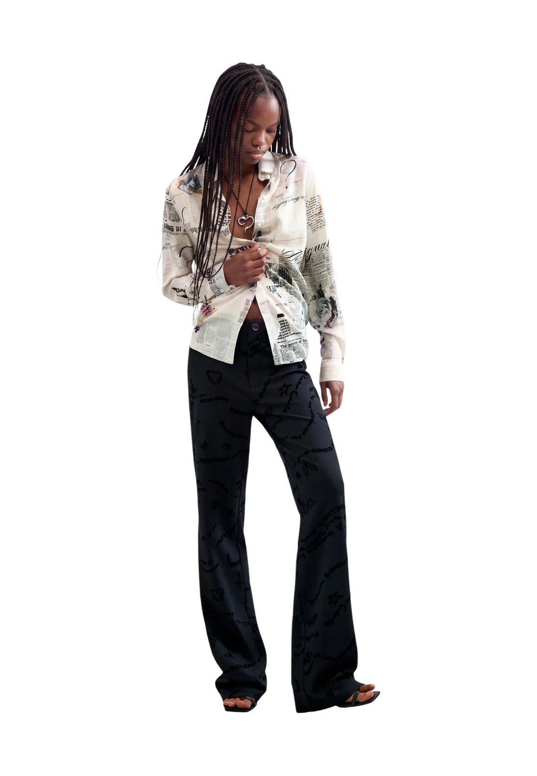 Pantalon Desigual couleur noir — vue 5