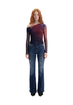 T-shirt Desigual couleur bleu — vue 3